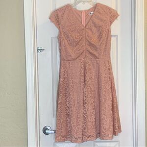 Muadress Pale Pink with lace overlay Dress Size Large